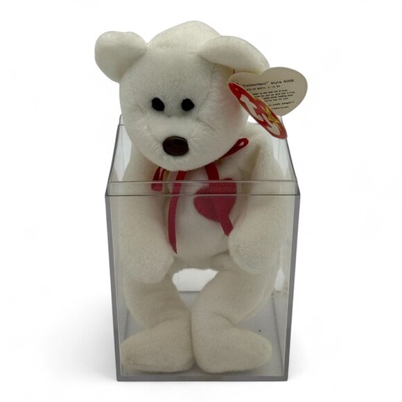 Ty Beanie Baby Valentino Bear 1994 PVC Pellets Rare Tag Errors - Picture 3 of 11